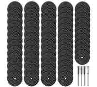 Kuenuilr 50 ruedas de corte de herramientas giratorias de 1-1/4 pulgadas, discos de rueda de corte reforzados con fibra de vidrio con 4 mandriles, accesorios de herramienta giratoria para cortar