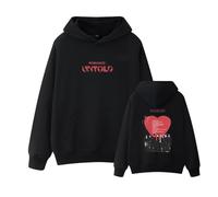 kueodao Sudadera con Capucha De Moda Romance:Untold Sudadera Vintage Música Apoya Merchandising For Hombres Y Mujeres(Black,M)