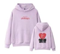 kueodao Sudadera con Capucha De Moda Romance:Untold Sudadera Vintage Música Apoya Merchandising For Hombres Y Mujeres(Purple,S)