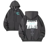 kueodao Sudadera con Capucha Y Cremallera WalkTheLine De WorldTours. Regalos For Hombres Y Mujeres.(Gray-Thick,S)