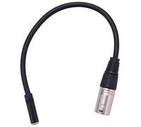 Kueohse 0. Wire 3 Pin XLR Macho una 3.5Mm Hembra Conector de Audio Adaptador de MicróFono EstéReo