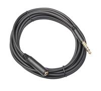 Kueohse 1/4 TRS 6,35 mm Macho A 6,35 mm Hembra Cable de Extensión Estéreo Cable de Extensión de Auriculares Chapado en 180 cm