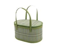 Kueohse 1 cesta portátil para guardar aperitivos, al aire libre, camping, alimentos, frutas, cesta de almacenamiento