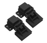 Kueohse 1 Par de Bisagras para Tapa de Tocadiscos, Color Negro, Antipolvo, para Audio Doméstico, con Movimiento Suave.