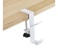 Kueohse 1 Pieza de Gancho Lateral de Mesa Ajustable, Colgador de Mesa para Auriculares para Juegos, Almacenamiento de Mochila, Soporte de Gancho Sin Perforación,