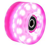 Kueohse 1 Pieza de Ruedas para Patines de Ruedas de 58 mm X 32 mm, Ruedas Luminosas para Patines de Cuatro Ruedas, Ruedas Iluminadas de Color Rosa