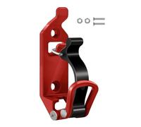 Kueohse 1 Piezas Soporte Fijación para Herramientas, Soporte Montaje en Pared, Pala, Hacha, Abrazadera Liberación Rápida, Soporte para Pala, para Coche, Caravana, Color Rojo.