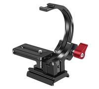 Kueohse 1 soporte para objetivo de aleación de aluminio, anillo semicircular horizontal vertical para cámara réflex digital, soporte de vídeo para cámara fría
