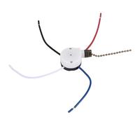 Kueohse 1 Uds Interruptor de Luces de Ventilador Techo ZingEar ZE-208S E89885 3 Velocidades 4 Cables Interruptor Ventilador Cadena TraccióN, Interruptor de Luces de Ventilador, Bronce