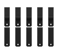 Kueohse 10 Clips Metálicos para Cinturón y, con Hebilla de Resorte de un Solo Orificio, para de Cuchillo, Negros para Manualidades.