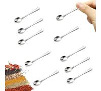 Kueohse 10 Cucharas Pequeñas de Acero Inoxidable para Frascos de, Tamaño Mini de 2,87 Pulgadas, Lindas Cucharas Pequeñas de Acero Inoxidable para Condimentos