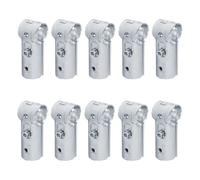 Kueohse 10 Juegos de Conectores de Abrazaderas en T para Tubos Redondos de 1 Pulgada, Abrazaderas en T para Cercas de Alambre de Cadena, Acero Al Carbono.