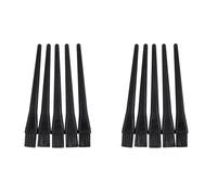 Kueohse 10 Pcs 1.5 X 0.5cm Cepillo de Manija Redonda de Plastico Negro Antiestatico ESD