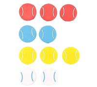 Kueohse 10 Piezas Amortiguadores de Vibraciones para Raquetas de Tenis Amortiguadores de Raqueta de Tenis con Forma de Tenis Amortiguadores de Cuerdas de Raqueta de Tenis