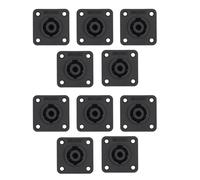 Kueohse 10 Piezas de Conector Hembra de, Conector de Audio NL4, Convertidor de Amplificador de Altavoz con Bloqueo