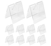 Kueohse 10 Piezas Soporte de ExhibicióN de Hoja de Cuchillo de AcríLico Transparente, Soporte de ExhibicióN de Cuchillo Plegable, Soporte de De Bolsillo, Estante de ExhibicióN