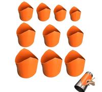 Kueohse 10 Plantillas de Precisión para Sillín de Tuberías, Kit de Plantillas para Sillín de Tuberías de Plomería, Guía de Corte de Aislamiento para Tuberías Metálicas (20-200 Mm)