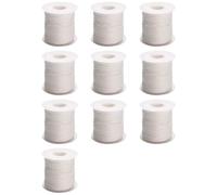 Kueohse 10 Rollo, 200 Pies/61 Metros, Mecha para Velas, Mecha Tejida de Algodón para Velas, Material para Hacer Velas DIY, Núcleo de Sin Humo