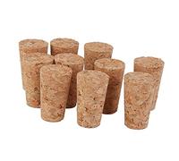 Kueohse 10 tapones de corcho cónicos, para manualidades, modelo BAU 22 x 17 x 35 mm