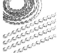 Kueohse 10 tiras decorativas para uñas, 1 metro, para sofá, silla de cabecera, muebles, color plateado