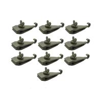 Kueohse 10 Uds. Abrazadera para Toldo Clips para Lona Agarre de Bloqueo Resistente Clips de SujecióN para Tienda Toldo de Piscina Cuerda EláStica para Apretar Coche Verde