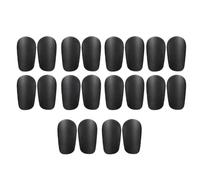 Kueohse 10 Uds. Mini Espinilleras Negras, Espinilleras de Fútbol Resistentes Al Desgaste Que Absorben los Golpes, Espinilleras de Entrenamiento de Fútbol