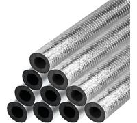 Kueohse 10 Unidades de Tubos de Espuma Aislante Autoadhesivos para Tuberías, Cubiertas de Aluminio para Grifos.