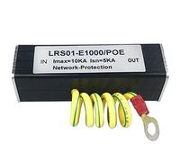 Kueohse 100/1000M POE IP Cámara Red POE Switch RJ45 & POE Protección contra sobretensiones Dispositivo Descargador SPD 1000M