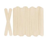 Kueohse 100 Palitos de Paletas Artesanales de Madera de 6 Pulgadas de X 3/4 de Pulgada de Palitos de Paletas de Hielo para Manualidades de Bricolaje