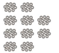 Kueohse 100 Piezas 607ZZ 19 X 7 X6mm Sellada de una de Profundidad Metal Rodamientos de Bola