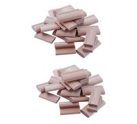 Kueohse 100 Piezas de Conectores de Clavija de Madera Domino de 10 mm, Tapones de Madera de, Conectores de Empalme de Muebles de Carpintería