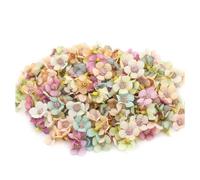 Kueohse 100 Piezas de Mini Cabeza de de Artificial de Seda Multicolor para DecoracióN de Guirnalda de Boda, Arte de ColeccióN de Recortes DIY