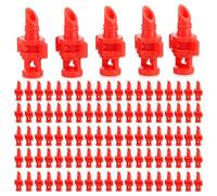 Kueohse 100 Piezas de Riego con Boquilla de Nebulización de 360 Grados, Rociador de Aspersores para de Riego de Jardín, Rociador Que Automatiza los Goteros