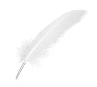 Kueohse 100 piezas plumas blancas ganso para fiesta sombrero 15-22 cm