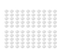 Kueohse 100 Pzs Caja de Monedas de Plastico Transparente Redonda Pequena 22mm