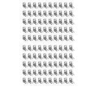 Kueohse 100 Soportes en L para Esquina, Soportes PequeñOs Resistentes, Soportes de ÁNgulo Recto de Acero Inoxidable, Soporte de 90 Grados