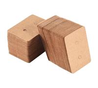 Kueohse 100 unidades de pendientes en con etiquetas de papel kraft para tarjetas