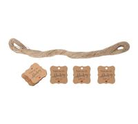 Kueohse 100 unidades. Gracias por celebrar con nosotros, etiquetas de regalo, colgantes de papel kraft con cuerda de yute natural para decoración de baby shower, Navidad, bodas y fiestas