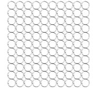 Kueohse 100Pcs 25Mm Anillos de Carpeta de Hojas Sueltas Anillos Clave Anillos de Libro Anillos de Carpeta para Libro de Recuerdos/ÁLbum/Craft