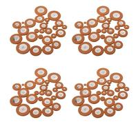 Kueohse 100pzs Almohadillas de Saxofon Tenor de Profesional Reemplazo de Almohadillas de Naranja Piezas y Accesorios de Instrumentos Musicales de Viento de Madera