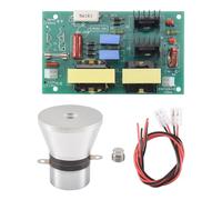 Kueohse 100W 28Khz Limpiador Ultrasónico Para Transductores De Limpieza Alto Rendimiento + Tablero De Conductor De Potencia 220Vac Ultrasónico Piezas De Limpieza