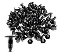 Kueohse 100X Clips de PláStico para Remaches Clips de Remache Montaje de Muebles Automotrices Tornillos Kit Clips de CarroceríA Negros