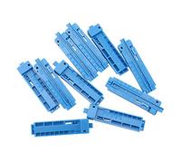Kueohse 10Pcs 2 en 1 Riel Guía EconóMico de Longitud Fija Pelacables de Cable de Fibra óPtica Riel de Guía de Corte de Fibra óPtica Herramienta FTTH