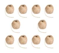 Kueohse 10piezas 3MM Cuerda de Arcilla de Grueso Marron Cordon de Yute para Artesania 50M