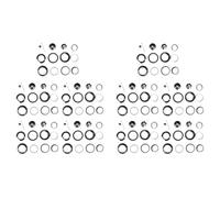 Kueohse 10X Auriculares de Bicicleta de Alta Velocidad Sin Rosca de Martillo Delantero de Alta Velocidad 44MM