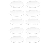 Kueohse 10X Transparente Plastico 3 mm de Espesor Espejo Acrilico Diametro:100mm