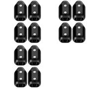 Kueohse 12 Abrazaderas de Cuerda Reutilizables, Conector de Cadena de Plástico de 1/2 Pulgada, Aptas para Cuerdas de Nailon o Trenzadas de 9-10 Mm.