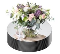 Kueohse 12 Espejos Redondos de 30 cm para Centros de Mesa, Bandejas y Platos para Centros de Mesa, Decoraciones de Boda.