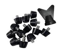 Kueohse 12 Piezas Clavos para Botas de Fútbol Tacos para Botas de Fútbol Profesionales Pernos de Repuesto M5 con Llave Clavos para Zapatos de Pista 7 mm