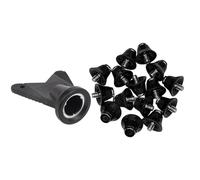 Kueohse 12 Piezas de Tacos para Botas de Fútbol, Tacos para Rugby, Césped, 13 Mm, Tornillos M5, Tacos para Zapatos, Tacos de Fútbol para Entrenamiento de Competición, Color Negro